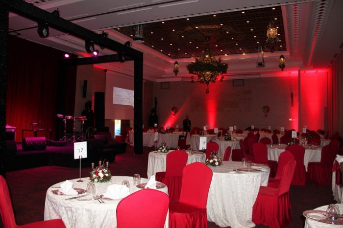 La salle Royale de l’hôtel Royal Tulip City Center Tanger prête pour accueillir l’année 2019 salle royale