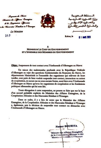 Le Maroc suspend