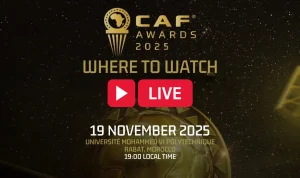 CAF AWARD 2025 CHAINES TV