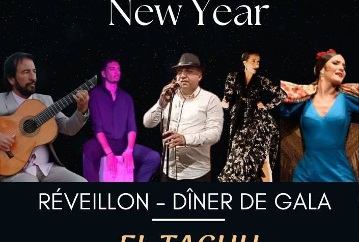 Affiche El Tachu groupe pour le Réveillon à El Minzah Hotel