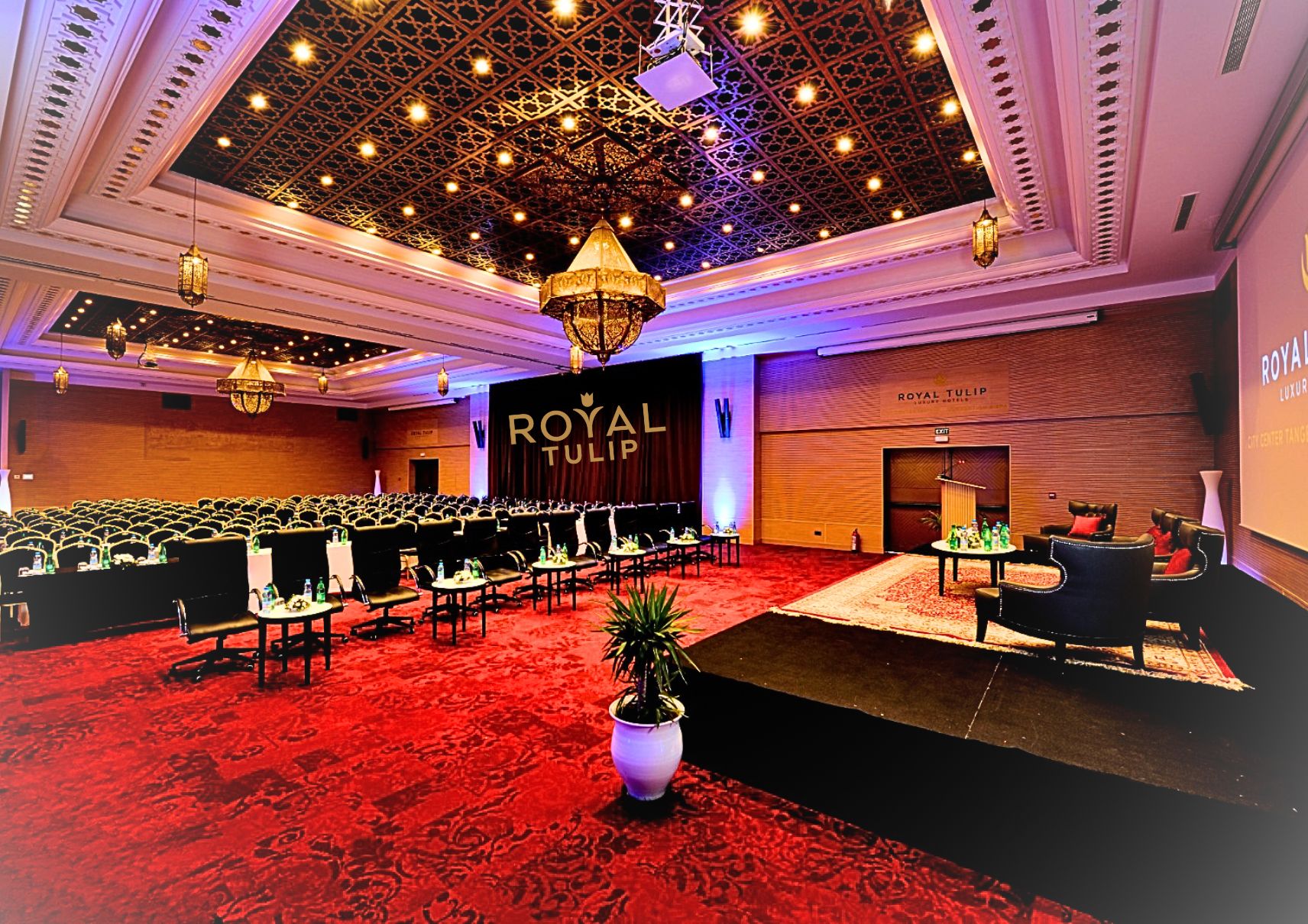 a salle Royale du Royal Tulip Tanger, salle événementielle modulable de plus de 800 m²
