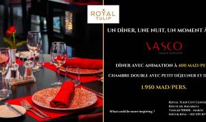 Affiche du package de la Saint-Sylvestre du Royal Tulip City Center Tanger réalisé par www.newstourism.ma