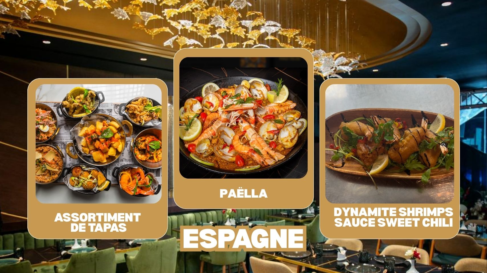 Plats espagnols à La Tocana, Tanger – paella, dynamite shrimps et tapas
