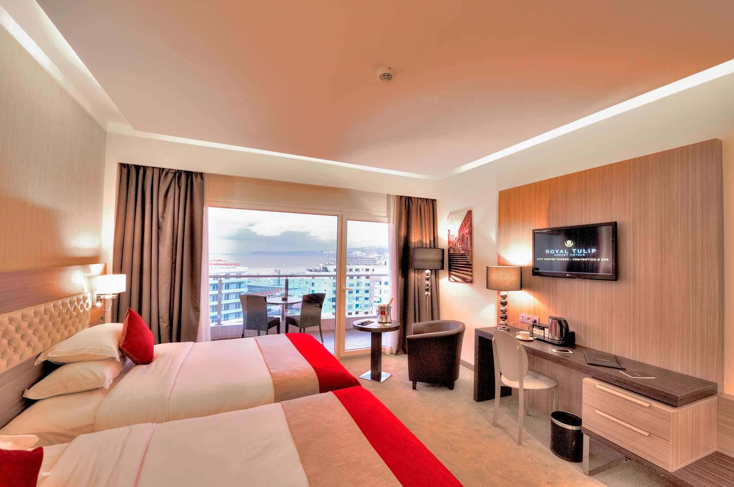 Chambre avec vue sur la piscine du Royal Tulip Tanger