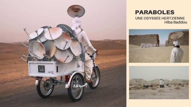 Affiche de l’exposition Paraboles de Hiba Baddou à la Galerie Delacroix à Tanger